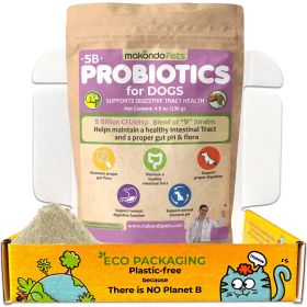 Probiotics for Dogs Puppies Extra Strength 9 Species 5 Billion CFU per Scoop of Dog Probiotics and Digestive Enzymes for Dogs Support Fiber for D